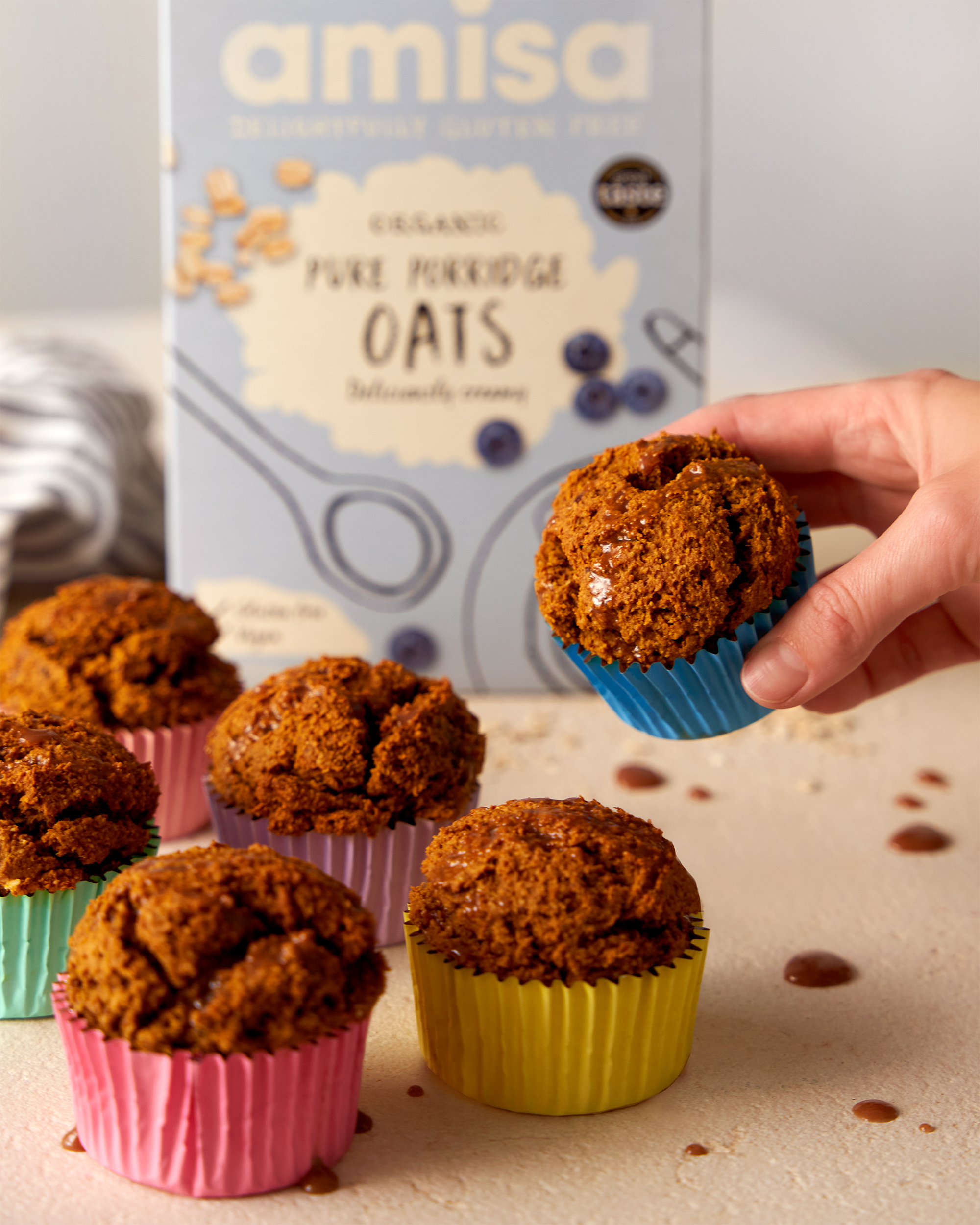 Fluffy Gluten Free Vegan Pumpkin Muffins | Amisa