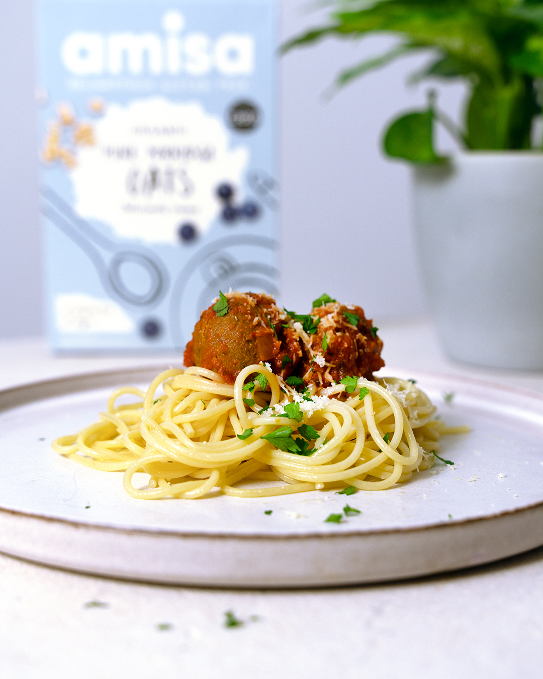 Plant Based Gluten Free Oat Meatballs | Amisa